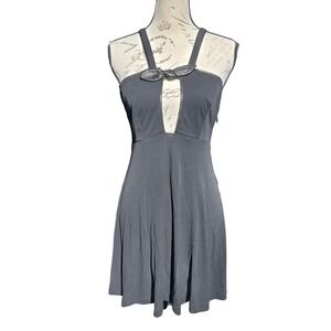 Carmella NWT Black Halter Bow Cutout A-Line Mini Dress Size 6